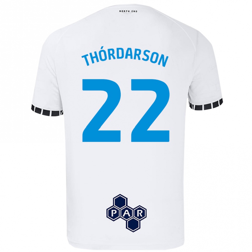 Kids Football Stefán Teitur Thórdarson #22 White Home Jersey 2024/25 T-Shirt Canada