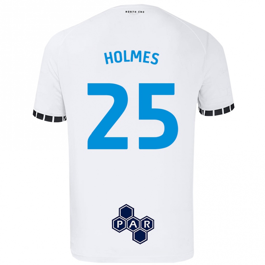 Kids Football Duane Holmes #25 White Home Jersey 2024/25 T-Shirt Canada