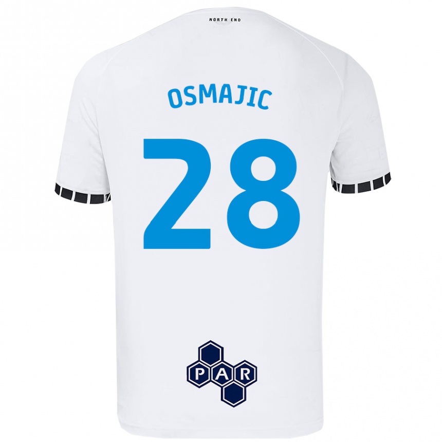 Kids Football Milutin Osmajic #28 White Home Jersey 2024/25 T-Shirt Canada