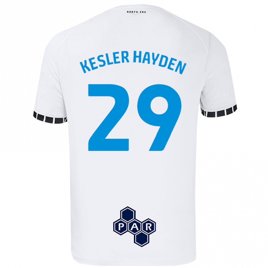 Kids Football Kaine Kesler-Hayden #29 White Home Jersey 2024/25 T-Shirt Canada