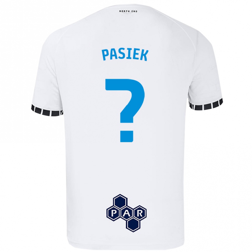 Kids Football Kacper Pasiek #0 White Home Jersey 2024/25 T-Shirt Canada