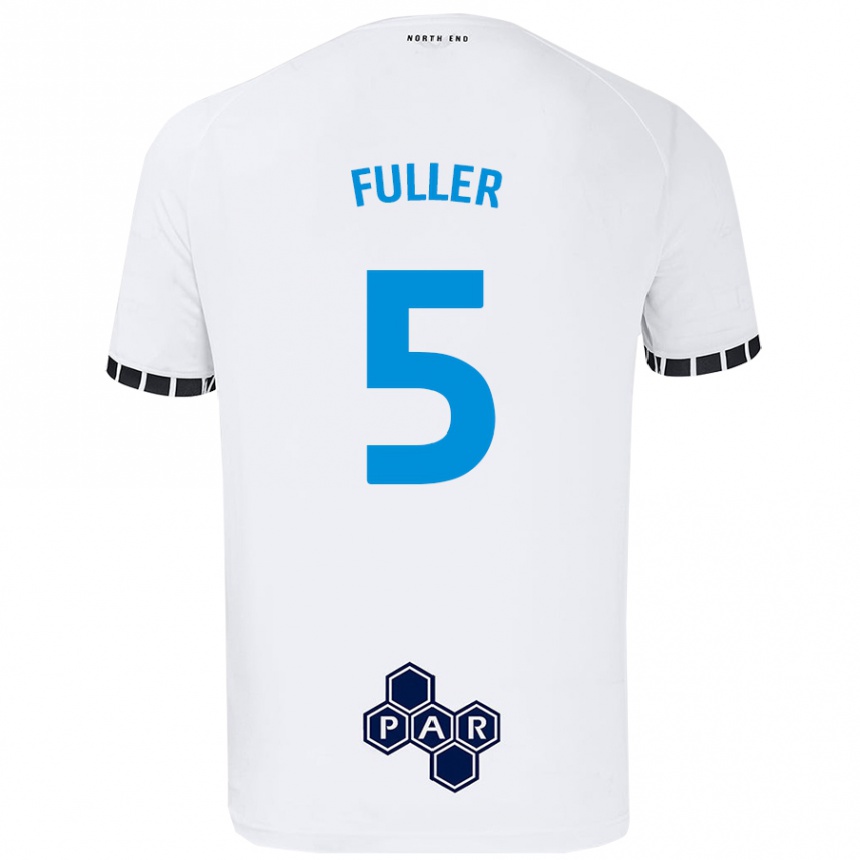 Kids Football Olivia Fuller #5 White Home Jersey 2024/25 T-Shirt Canada