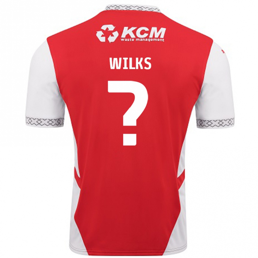 Enfant Football Maillot Mallik Wilks #0 Rouge Blanc Tenues Domicile 2024/25 Canada