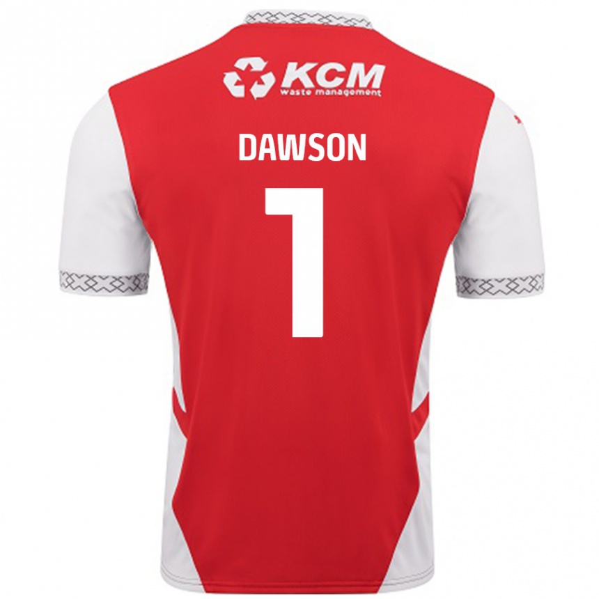 Enfant Football Maillot Cameron Dawson #1 Rouge Blanc Tenues Domicile 2024/25 Canada