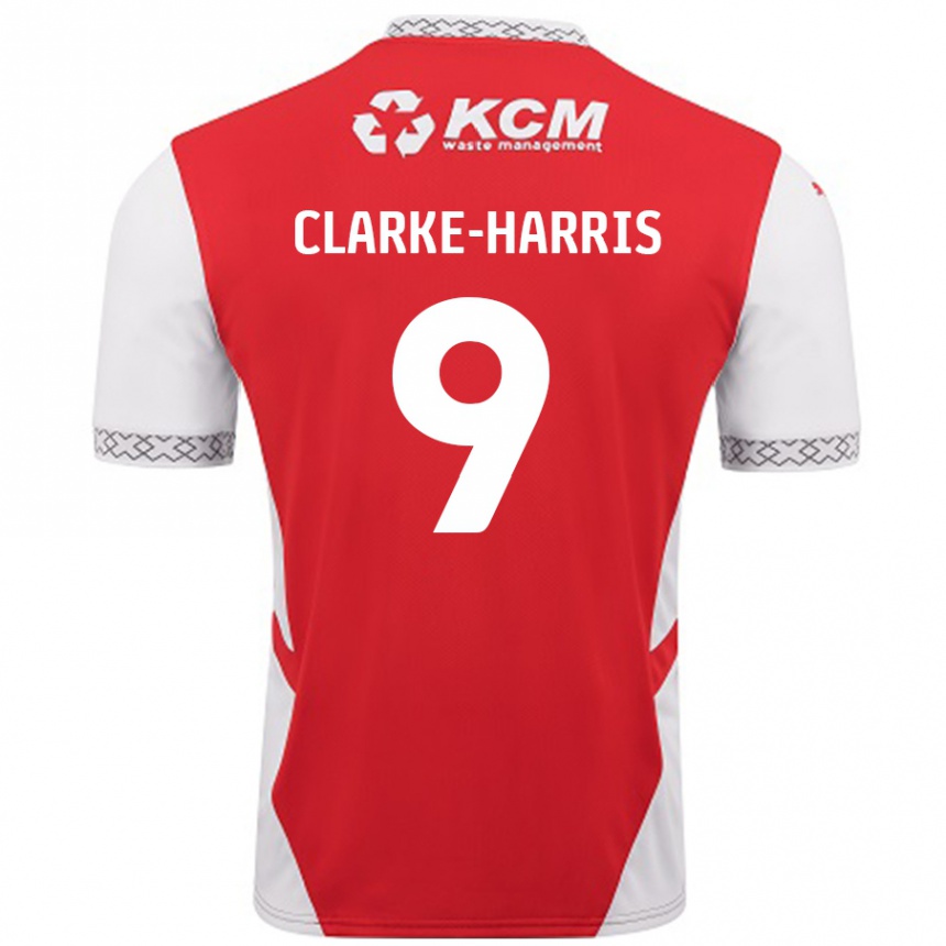 Enfant Football Maillot Jonson Clarke-Harris #9 Rouge Blanc Tenues Domicile 2024/25 Canada