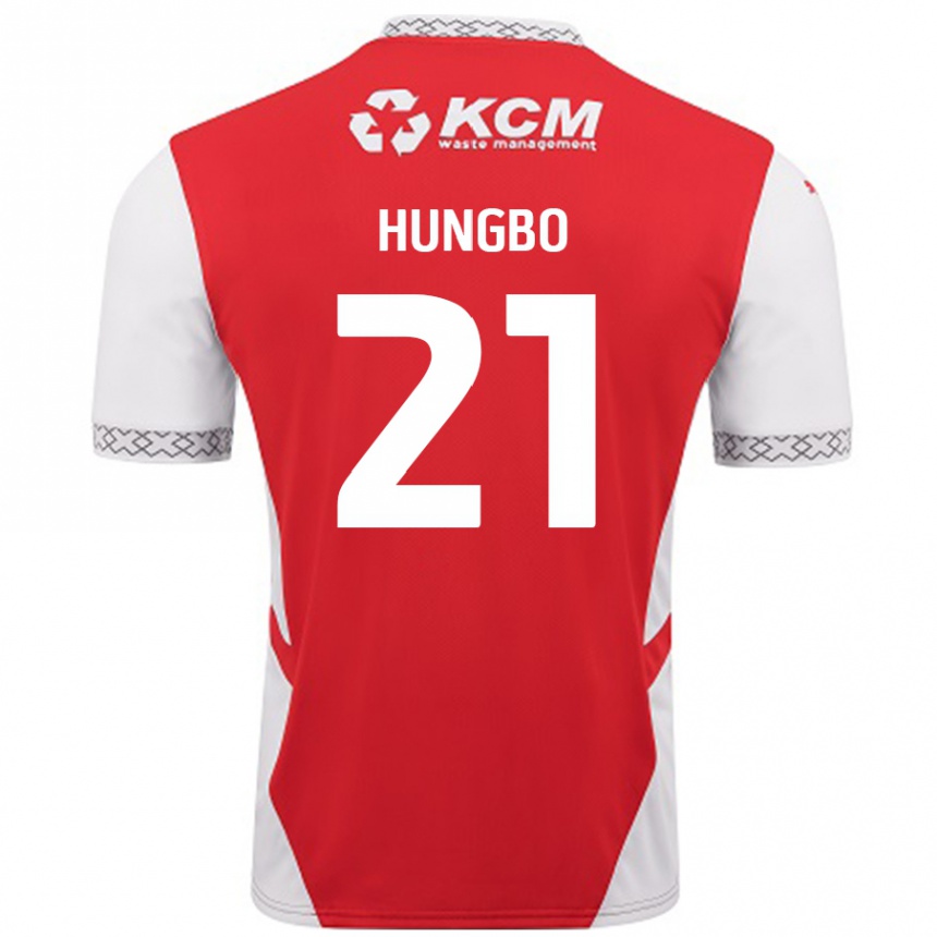 Kids Football Joseph Hungbo #21 Red White Home Jersey 2024/25 T-Shirt Canada