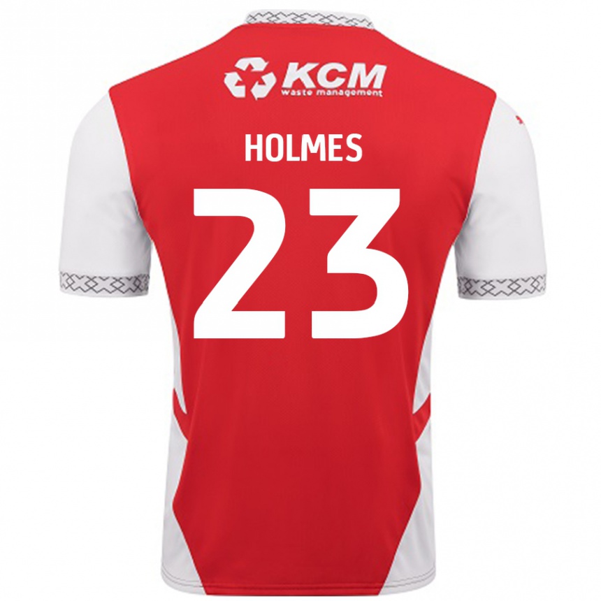 Enfant Football Maillot Jack Holmes #23 Rouge Blanc Tenues Domicile 2024/25 Canada