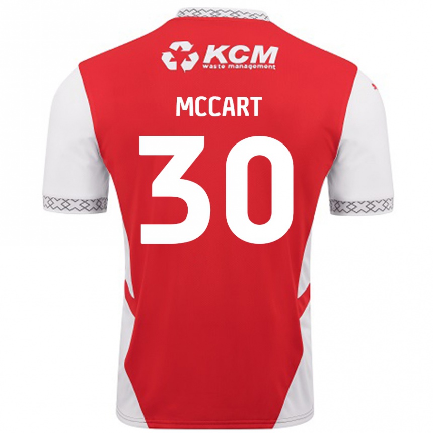 Enfant Football Maillot Jamie Mccart #30 Rouge Blanc Tenues Domicile 2024/25 Canada