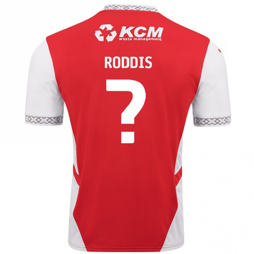 Enfant Football Maillot Harry Roddis #0 Rouge Blanc Tenues Domicile 2024/25 Canada