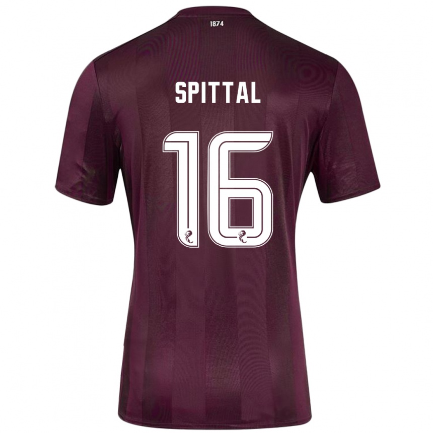 Kids Football Blair Spittal #16 Burgundy Home Jersey 2024/25 T-Shirt Canada