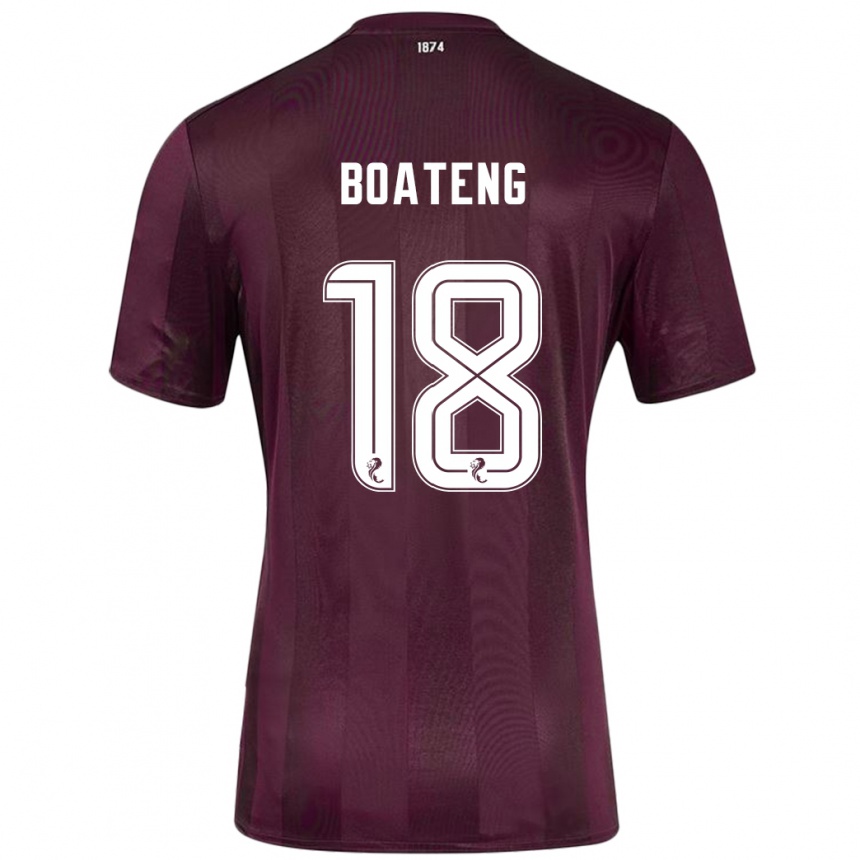 Kids Football Malachi Boateng #18 Burgundy Home Jersey 2024/25 T-Shirt Canada