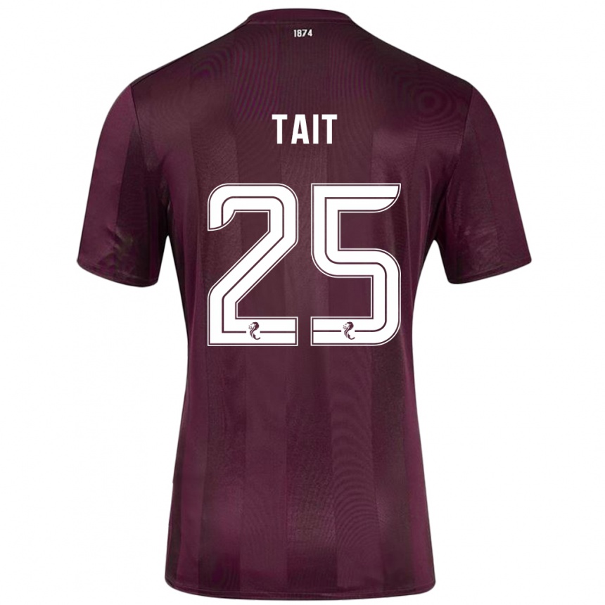 Kids Football Macaulay Tait #25 Burgundy Home Jersey 2024/25 T-Shirt Canada