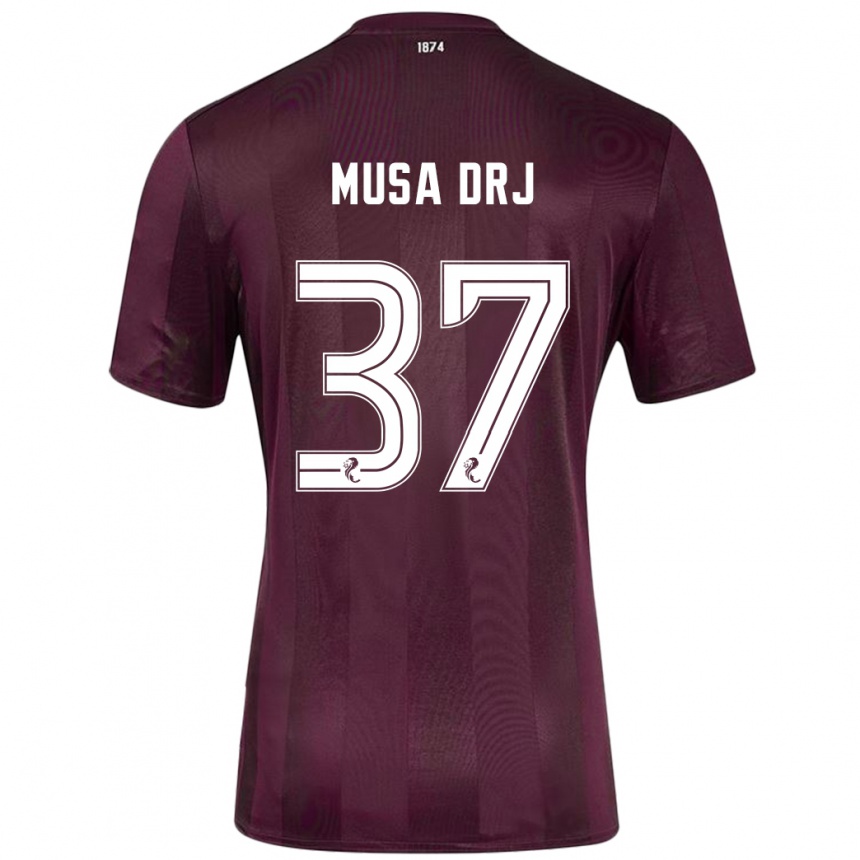 Kids Football Musa Drammeh #37 Burgundy Home Jersey 2024/25 T-Shirt Canada