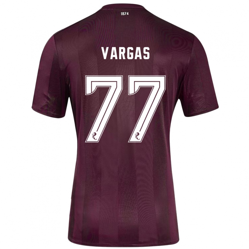 Kids Football Kenneth Vargas #77 Burgundy Home Jersey 2024/25 T-Shirt Canada