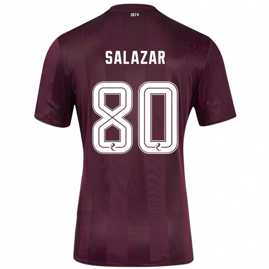 Kids Football Andrés Salazar #80 Burgundy Home Jersey 2024/25 T-Shirt Canada