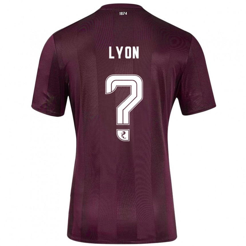 Kids Football Jack Lyon #0 Burgundy Home Jersey 2024/25 T-Shirt Canada