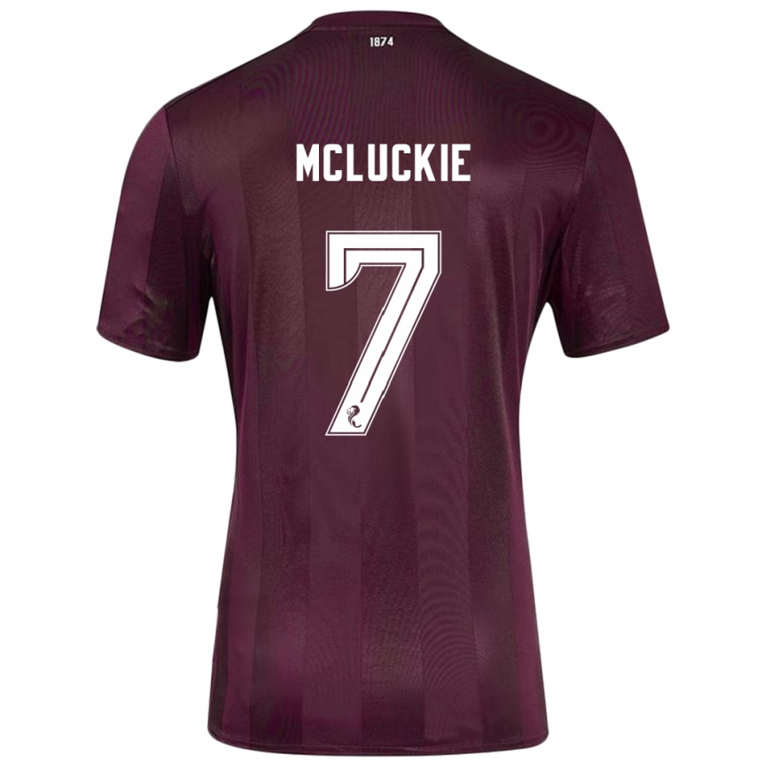 Kids Football Bobby Mcluckie #7 Burgundy Home Jersey 2024/25 T-Shirt Canada