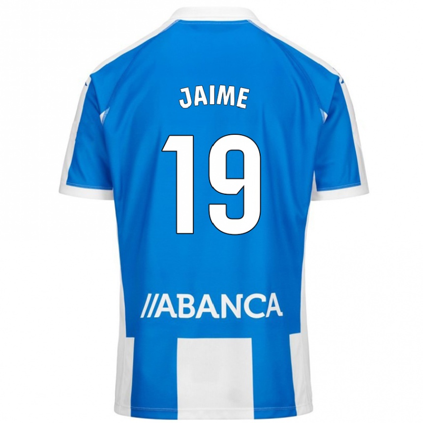 Kids Football Jaime Sánchez #19 Blue White Home Jersey 2024/25 T-Shirt Canada