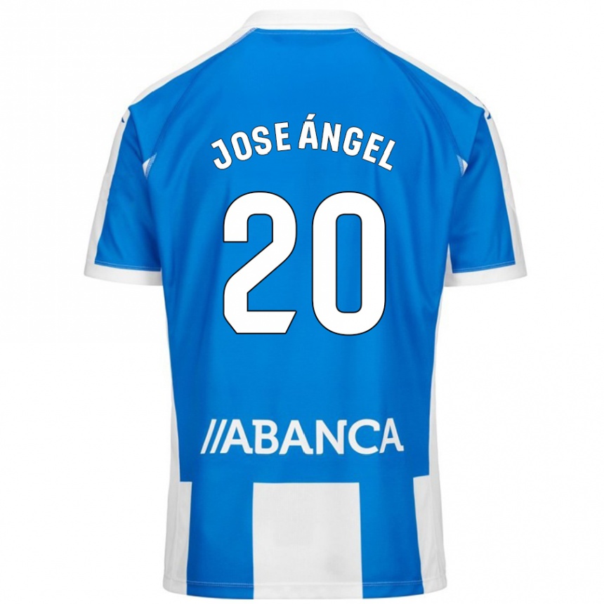 Kids Football José Ángel Jurado #20 Blue White Home Jersey 2024/25 T-Shirt Canada