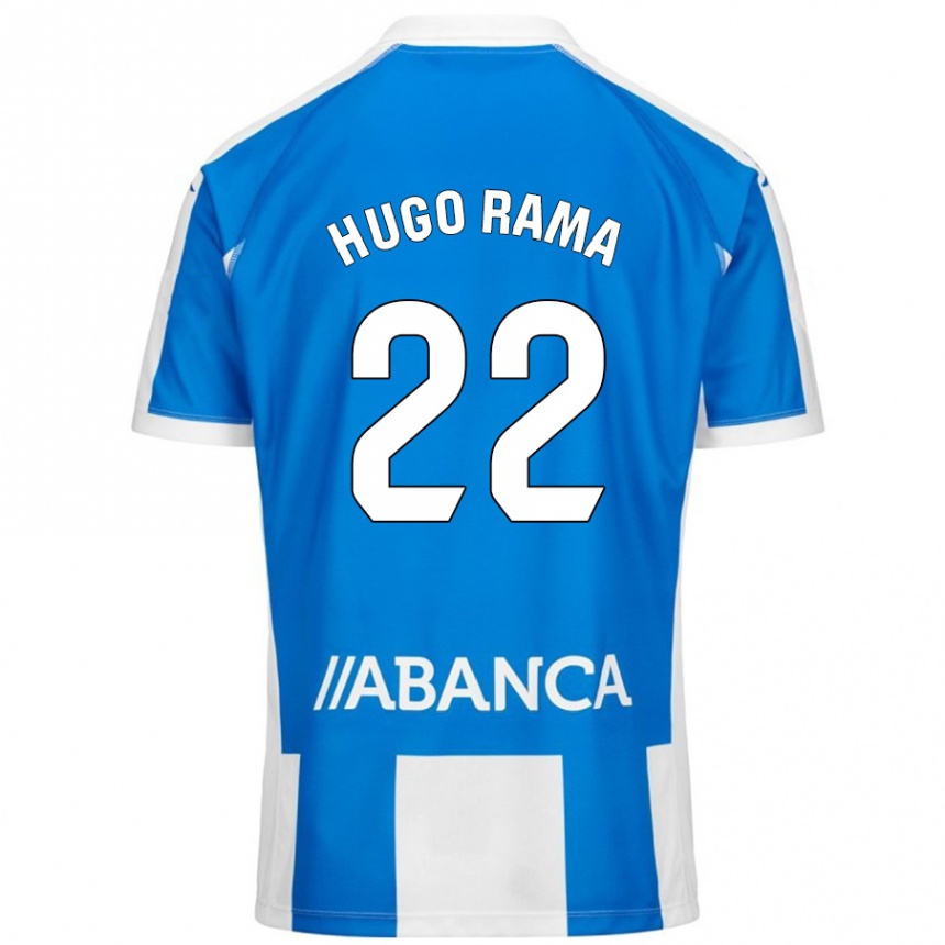 Kids Football Hugo Rama #22 Blue White Home Jersey 2024/25 T-Shirt Canada