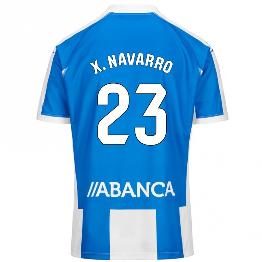 Kids Football Ximo Navarro #23 Blue White Home Jersey 2024/25 T-Shirt Canada