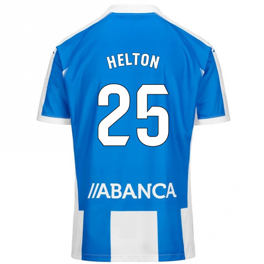 Kids Football Helton Leite #25 Blue White Home Jersey 2024/25 T-Shirt Canada