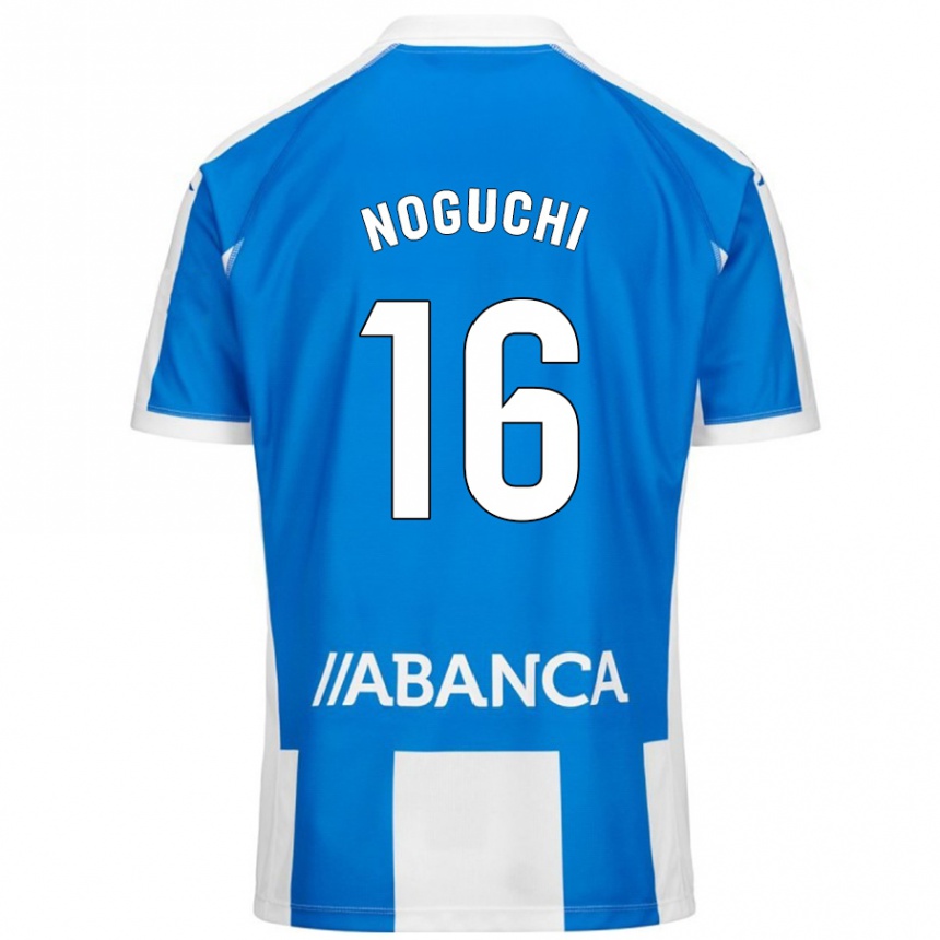 Kids Football Ayaka Noguchi #16 Blue White Home Jersey 2024/25 T-Shirt Canada