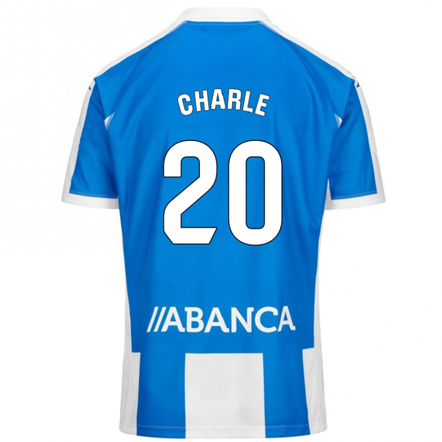 Kids Football Marta Charle #20 Blue White Home Jersey 2024/25 T-Shirt Canada