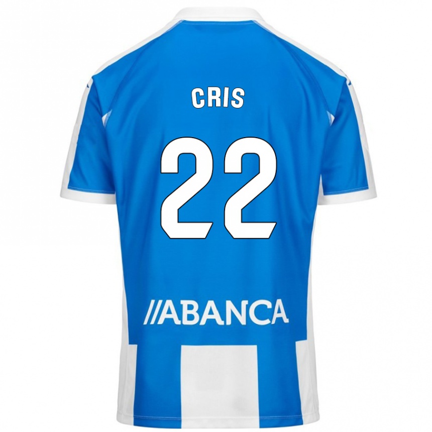 Kids Football Cris #22 Blue White Home Jersey 2024/25 T-Shirt Canada