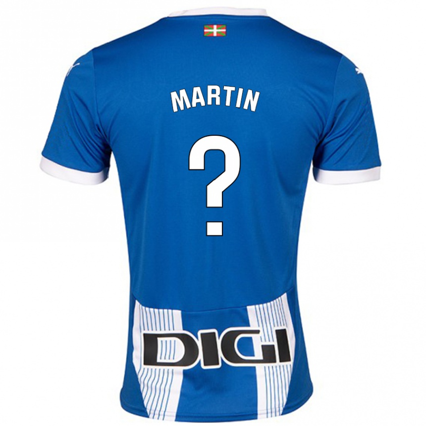 Kids Football Carlos Martin #0 Blue Home Jersey 2024/25 T-Shirt Canada