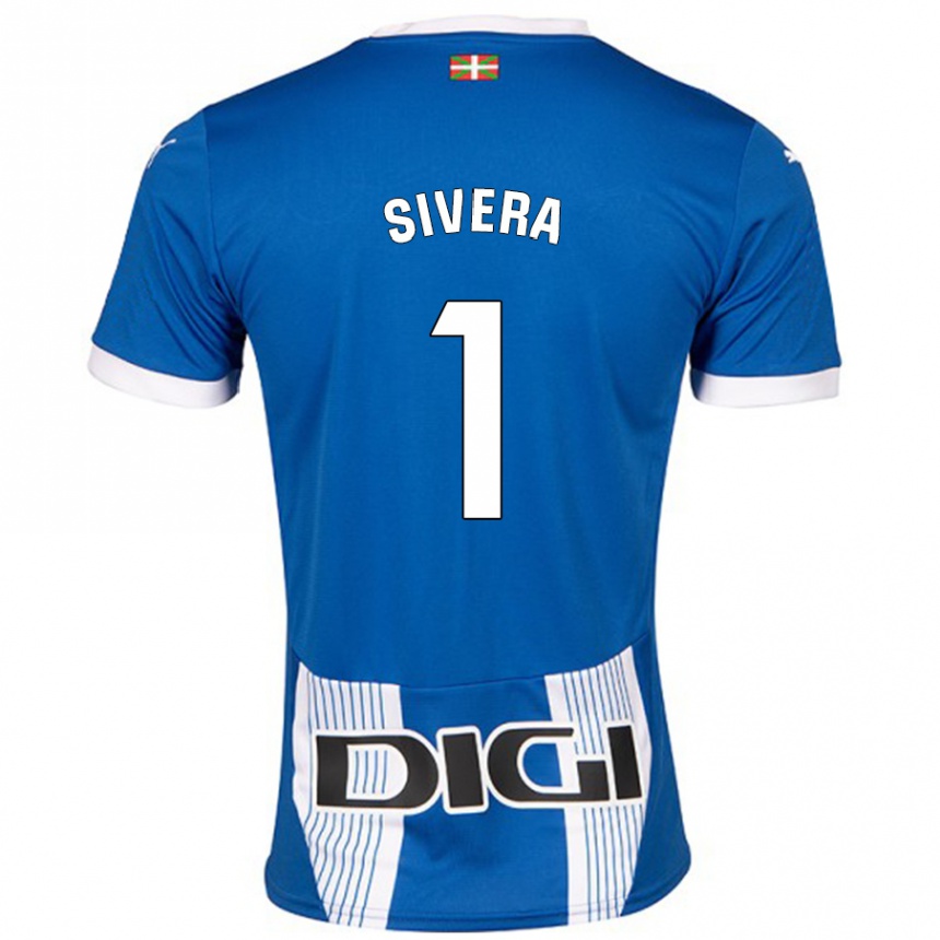 Kids Football Antonio Sivera #1 Blue Home Jersey 2024/25 T-Shirt Canada