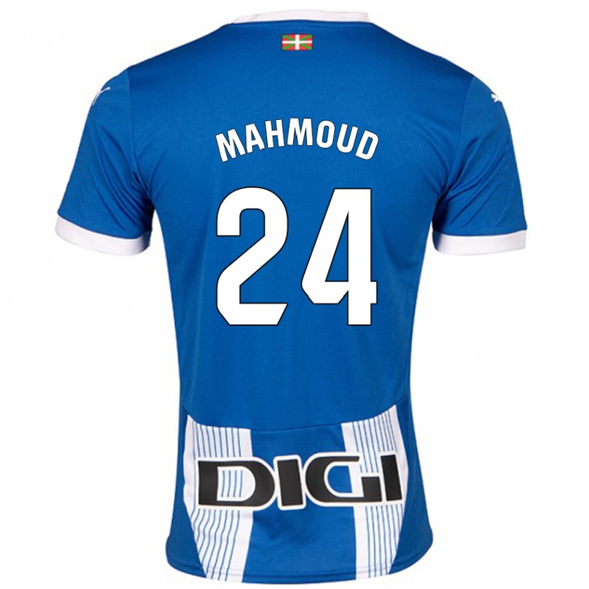 Kids Football Abdallahi Mahmoud #24 Blue Home Jersey 2024/25 T-Shirt Canada