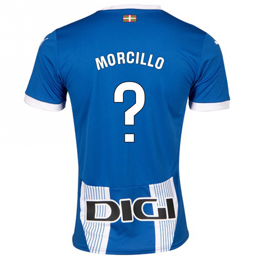 Kids Football Diego Morcillo #0 Blue Home Jersey 2024/25 T-Shirt Canada