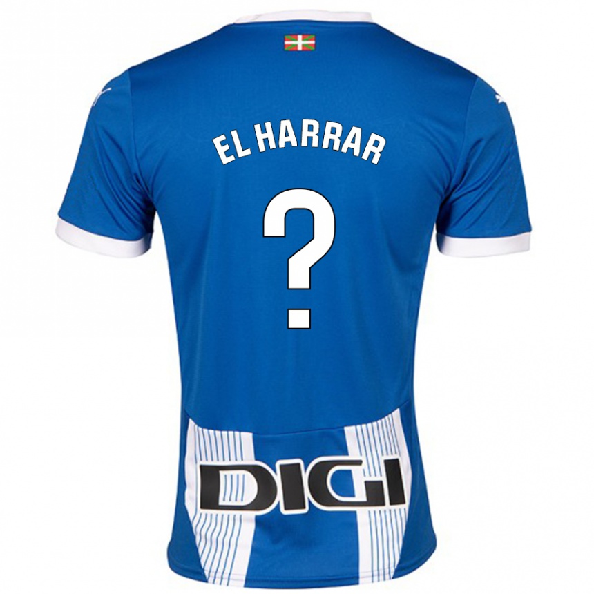 Kids Football Mohamed El Harrar #0 Blue Home Jersey 2024/25 T-Shirt Canada