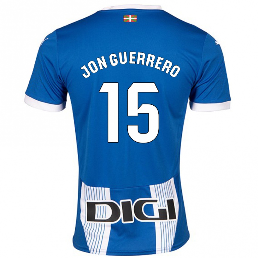 Kids Football Julen Jon Guerrero #15 Blue Home Jersey 2024/25 T-Shirt Canada