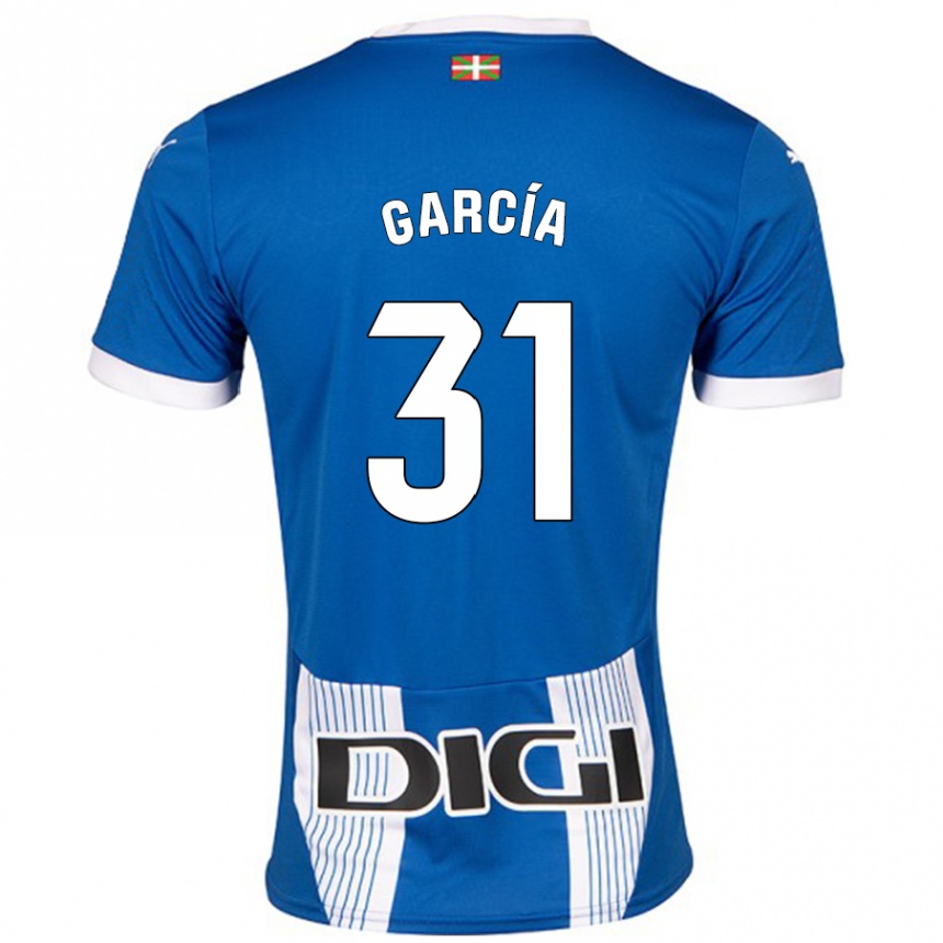 Kids Football Gaizka García #31 Blue Home Jersey 2024/25 T-Shirt Canada