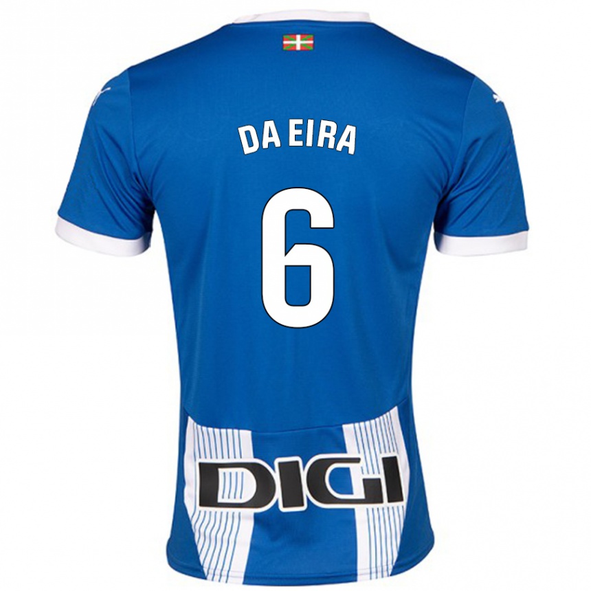 Kids Football Stefanie Da Eira #6 Blue Home Jersey 2024/25 T-Shirt Canada