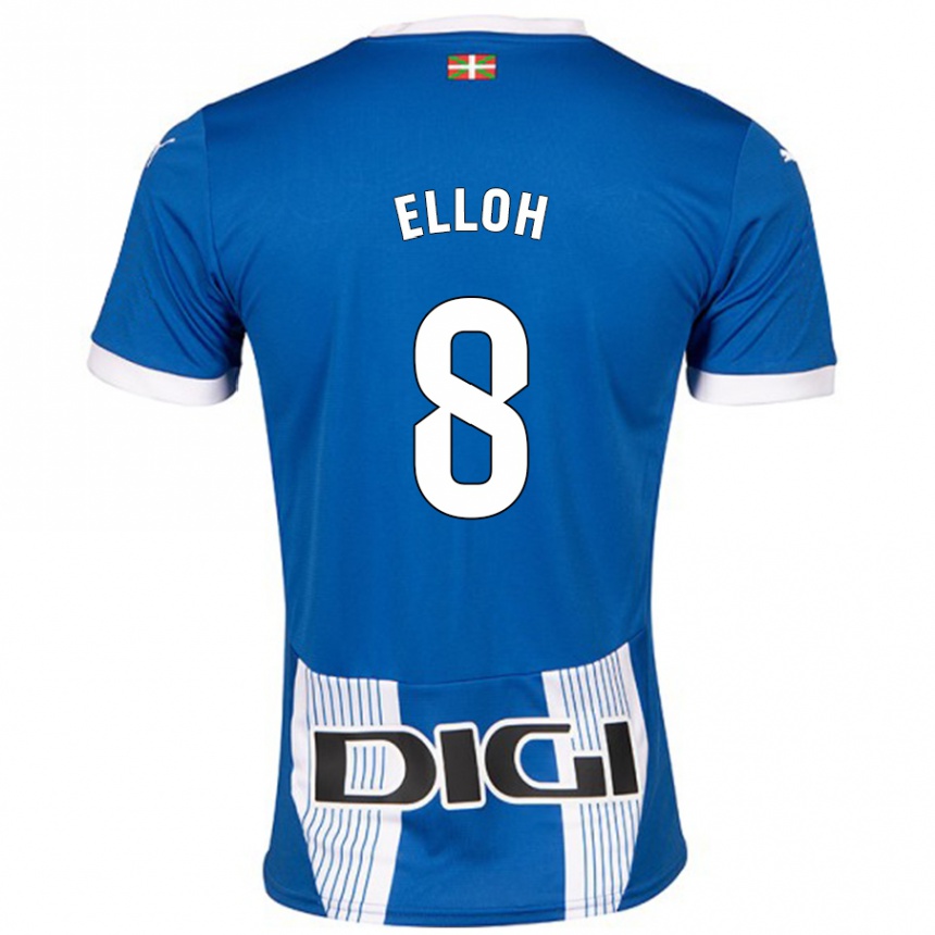 Kids Football Rebecca Elloh #8 Blue Home Jersey 2024/25 T-Shirt Canada