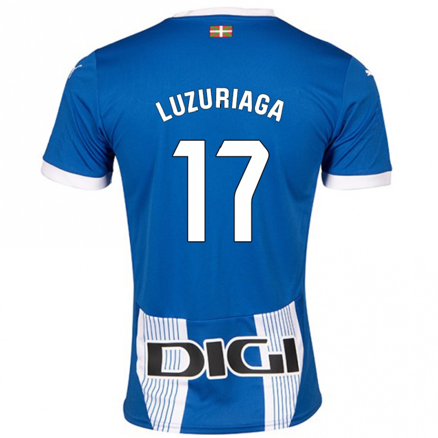 Kids Football Judith Luzuriaga #17 Blue Home Jersey 2024/25 T-Shirt Canada