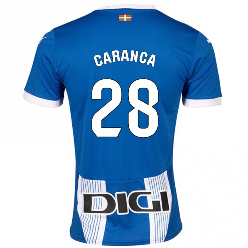 Kids Football Sara Caranca #28 Blue Home Jersey 2024/25 T-Shirt Canada