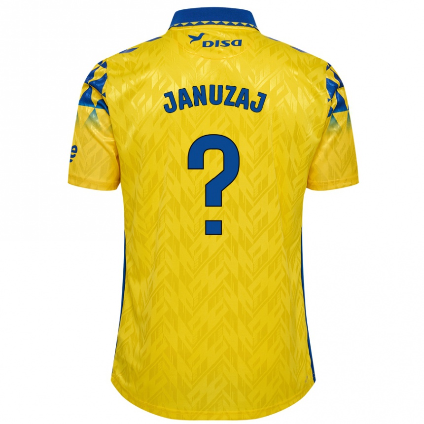 Kids Football Adnan Januzaj #0 Yellow Blue Home Jersey 2024/25 T-Shirt Canada