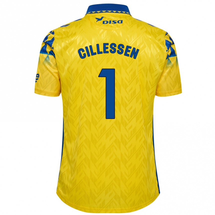 Enfant Football Maillot Jasper Cillessen #1 Jaune Bleu Tenues Domicile 2024/25 Canada