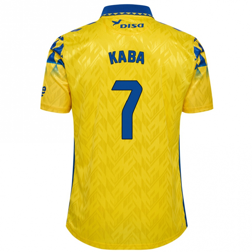 Kids Football Sory Kaba #7 Yellow Blue Home Jersey 2024/25 T-Shirt Canada