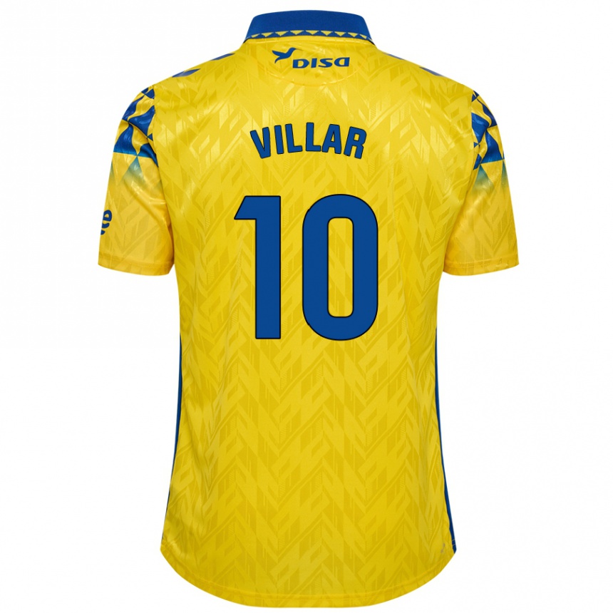 Kids Football Andy Villar #10 Yellow Blue Home Jersey 2024/25 T-Shirt Canada