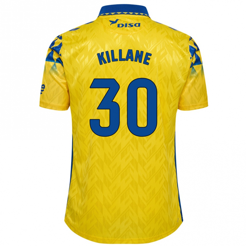 Kids Football Álvaro Killane #30 Yellow Blue Home Jersey 2024/25 T-Shirt Canada