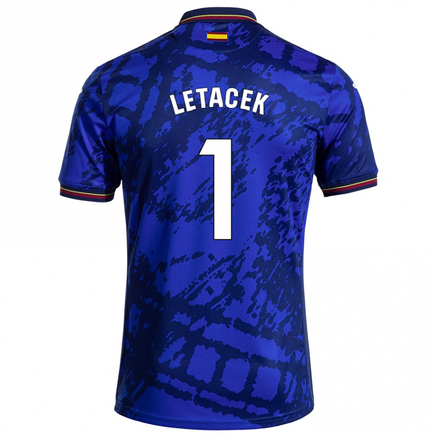 Kids Football Jiri Letacek #1 Darker Blue Home Jersey 2024/25 T-Shirt Canada