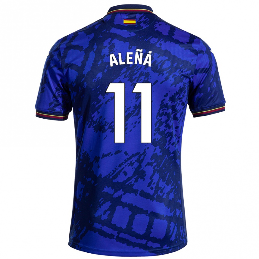 Kids Football Carles Aleñá #11 Darker Blue Home Jersey 2024/25 T-Shirt Canada