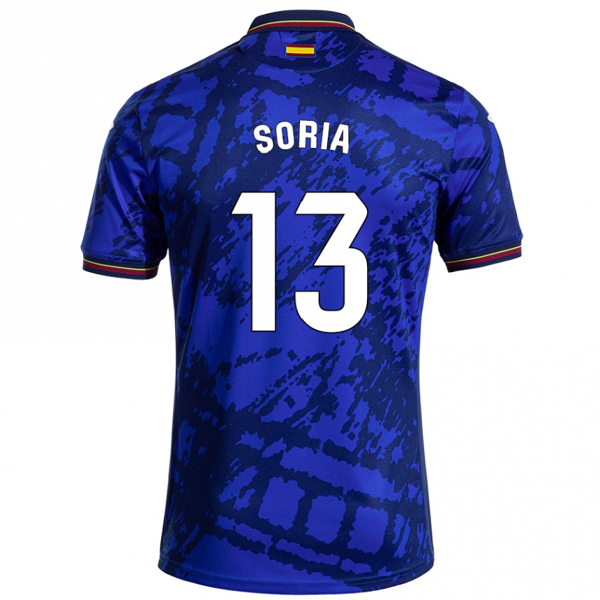 Kids Football David Soria #13 Darker Blue Home Jersey 2024/25 T-Shirt Canada