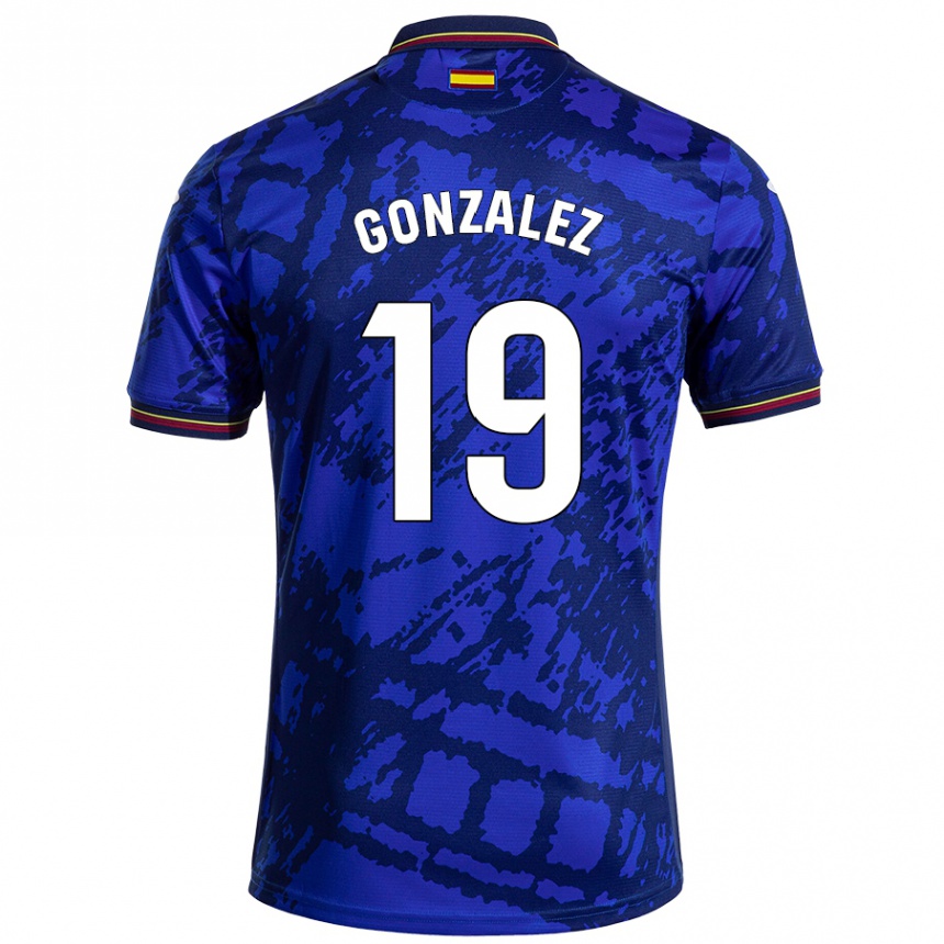 Kids Football Peter González #19 Darker Blue Home Jersey 2024/25 T-Shirt Canada