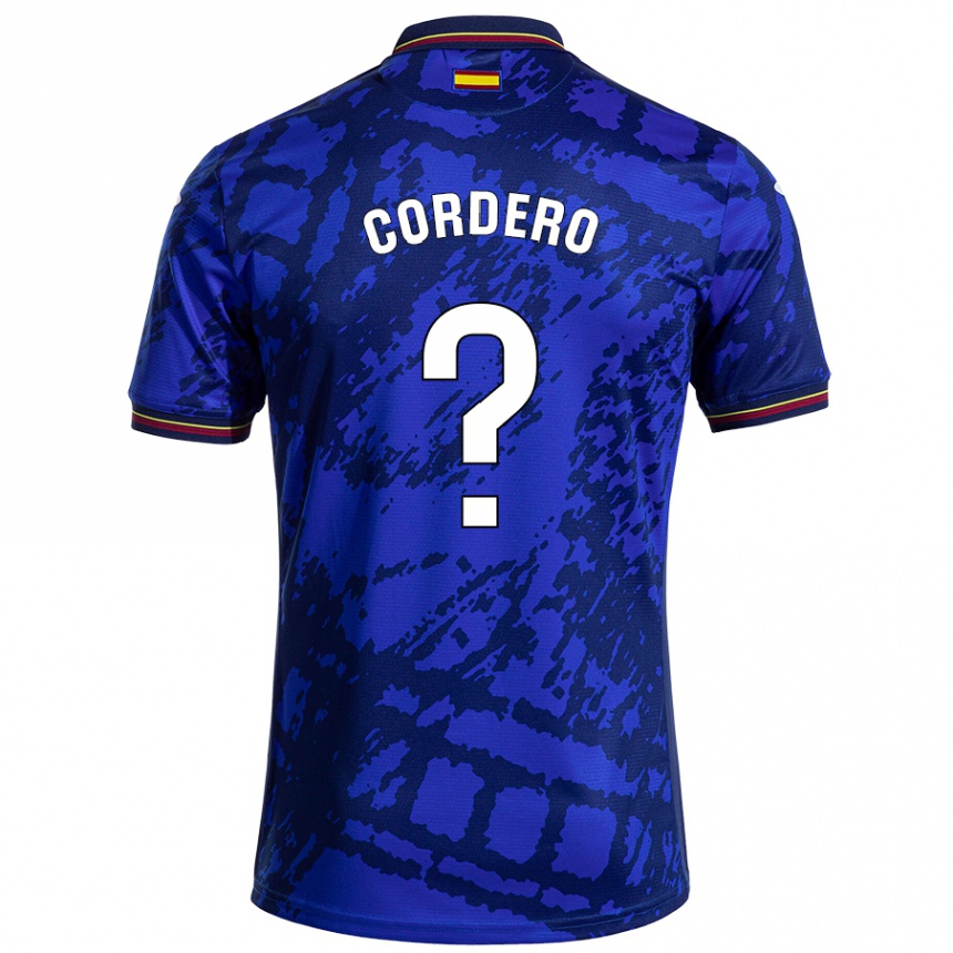 Kids Football Alberto Cordero #0 Darker Blue Home Jersey 2024/25 T-Shirt Canada